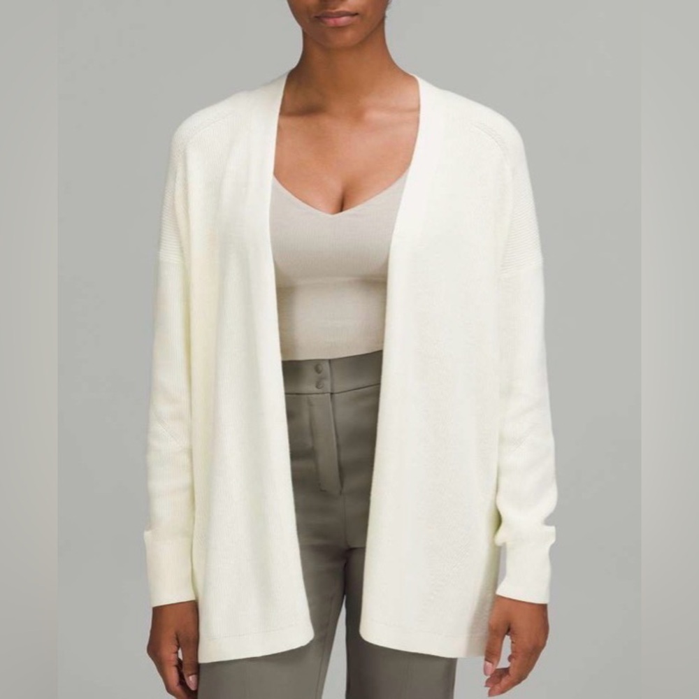 LULULEMON side slit sweater wrap lemon sorbet size 6